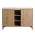 48" Freestanding Bathroom Vanity with Double Sinks & Soft Close Doors color: Imitative Oak