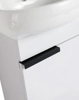 16" Soft-Close Bathroom Vanity with Sink – Ideal for Small Spaces color: Gloss White