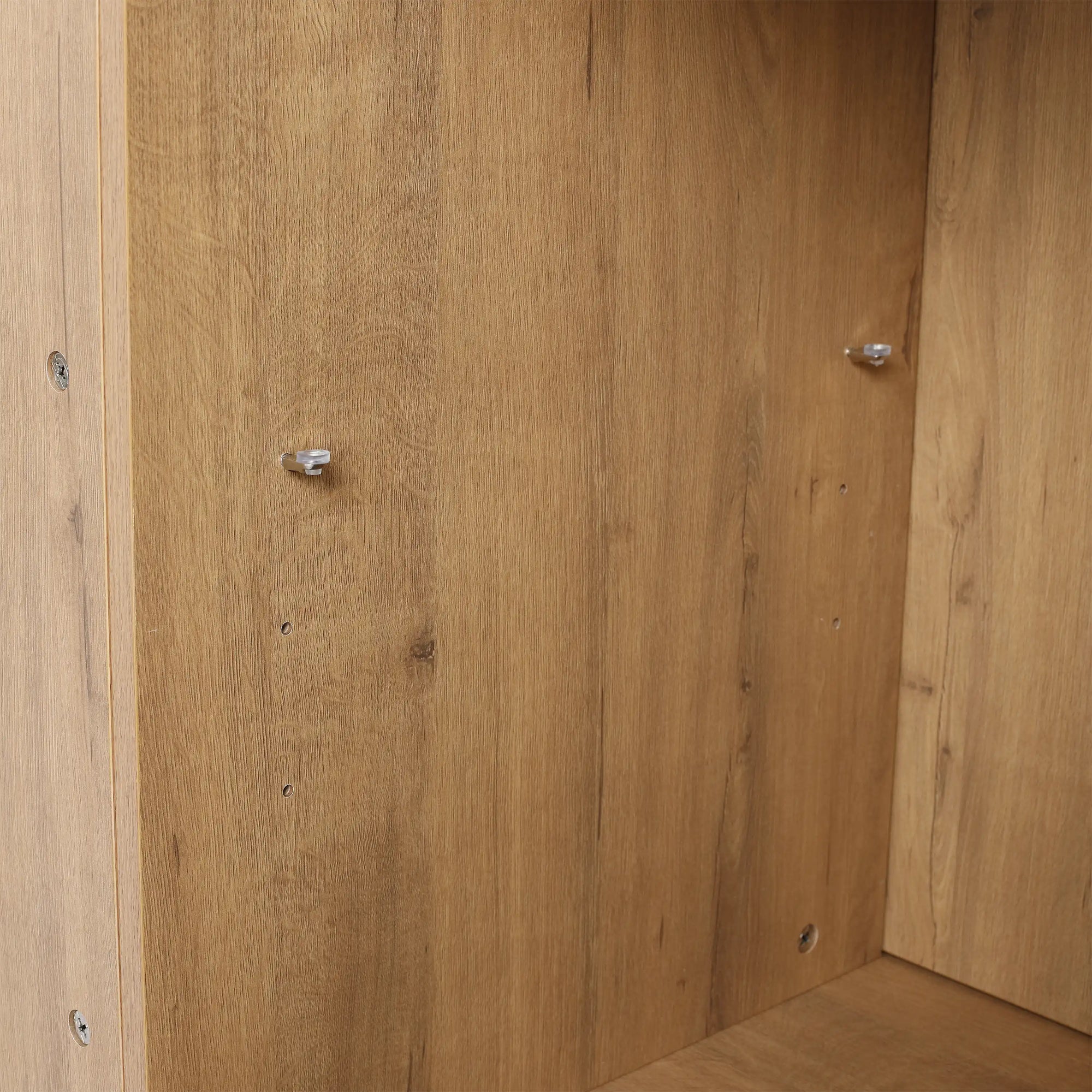 Interior wood panel detail of a 48 inch vanity for bathroom highlighting durable plywood construction and clean finish | Ace Decor