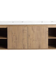 48" Freestanding Bathroom Vanity with Double Sinks & Soft Close Doors color: Imitative Oak