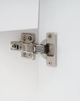 18.6" tiny vanity bathroom cabinet soft-close hinge detail | Ace Decor
