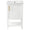20" white bathroom vanity unit front view with open shelf | Ace Decor
