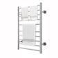 Silver Electric Heated Towel Rack - Wall-Mounted Towel Warmer with 10 Stainless Steel Bars color: Silver