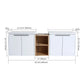 24" Soft Close Bathroom Vanity with Sink - Ideal for Small Spaces size: 60 X 19