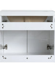 24 inch wall mounted vanity interior cabinet structure with spacious storage compartment | Ace Decor