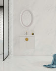 Soft Close Doors Bathroom Vanity With Sink color:Gloss White