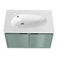 30" Wall-Mounted Bathroom Vanity with Soft-Close Doors – Modern & Space-Saving color: Green