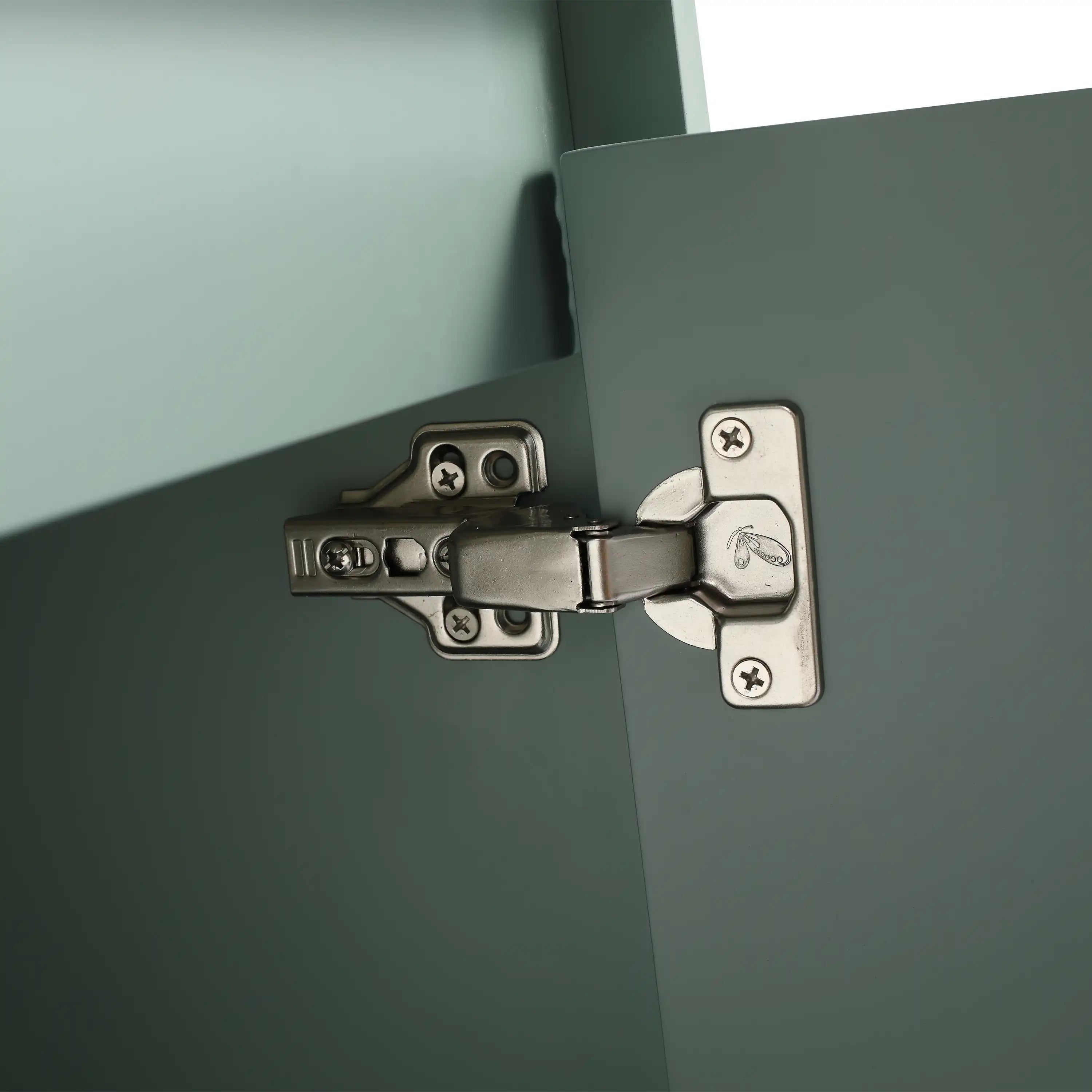 30'' Mint Green Floating Bathroom Vanity with Unique Drop-Shaped Sink & Soft-Close Doors