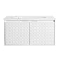 30" Wall-Mounted Bathroom Vanity with Sink & Soft Close Doors – Perfect for Small Bathrooms color: White