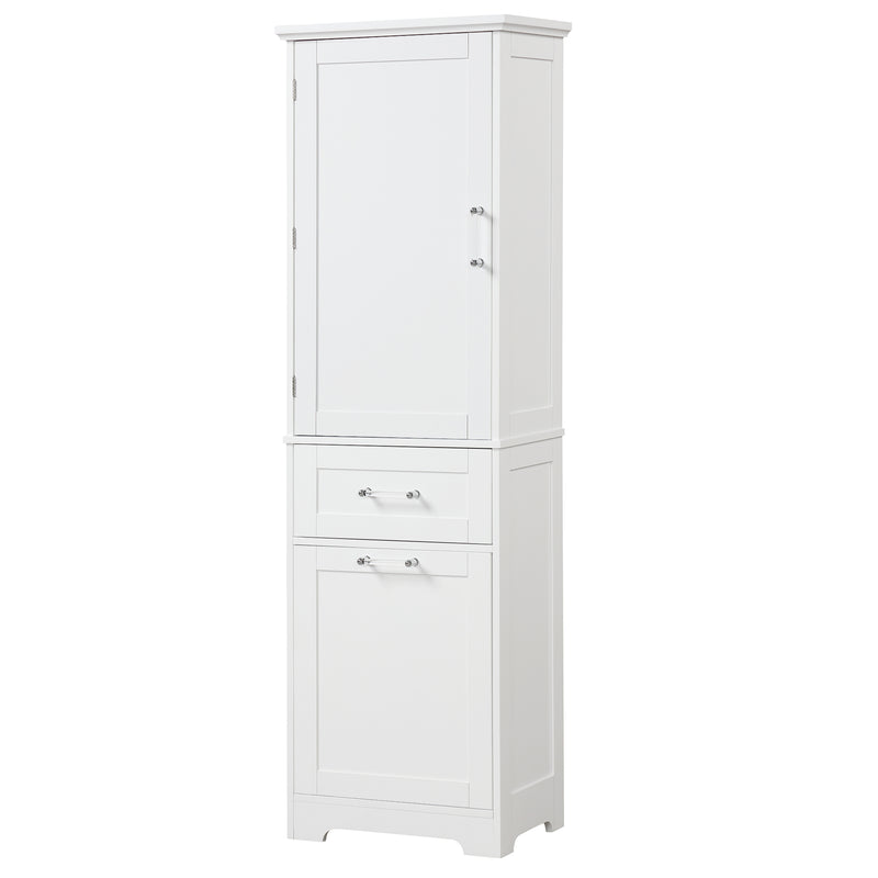 Valmor 68.1” Tall Bathroom Storage Cabinet in White