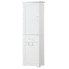 Valmor 68.1” Tall Bathroom Storage Cabinet in White
