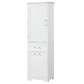 Valmor 68.1” Tall Bathroom Storage Cabinet in White.