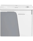 Compact 24 Inch Wall-Mounted Bathroom Vanity with Sink – Ideal for Small Spaces size: 24 X 19