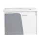 Compact 24 Inch Wall-Mounted Bathroom Vanity with Sink – Ideal for Small Spaces size: 28 X 19