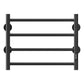 Black Electric Heated Towel Warmer - 4-Bar Stainless Steel Rack for Warm, Dry Towels color: Black