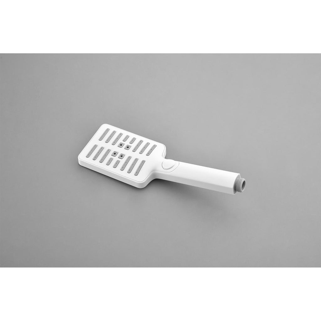 Brass pressure-balancing shower valve system with individual controls and internal components displayed.