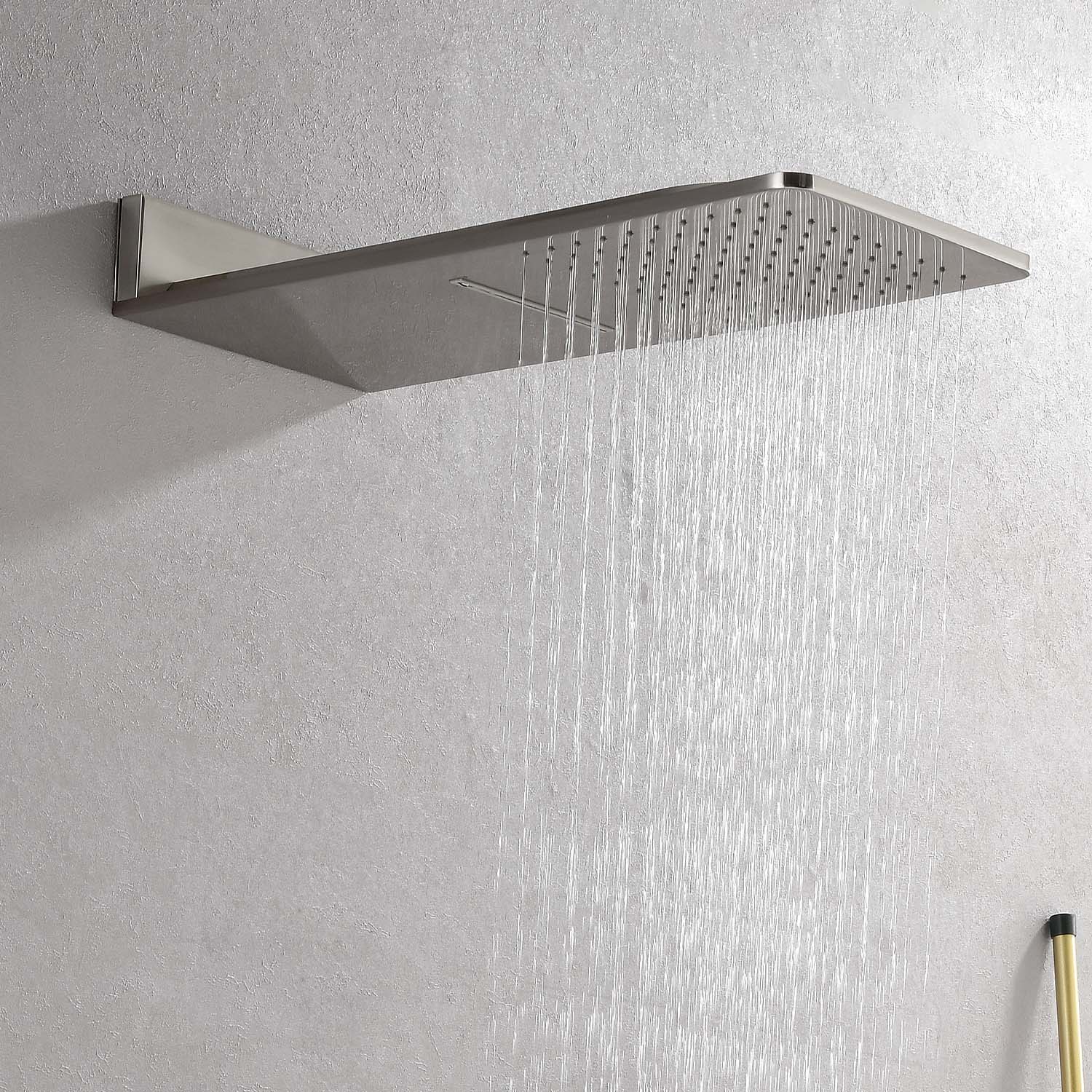 Cascade 3-Body Spray Rain Shower with Handheld - Brushed Nickel