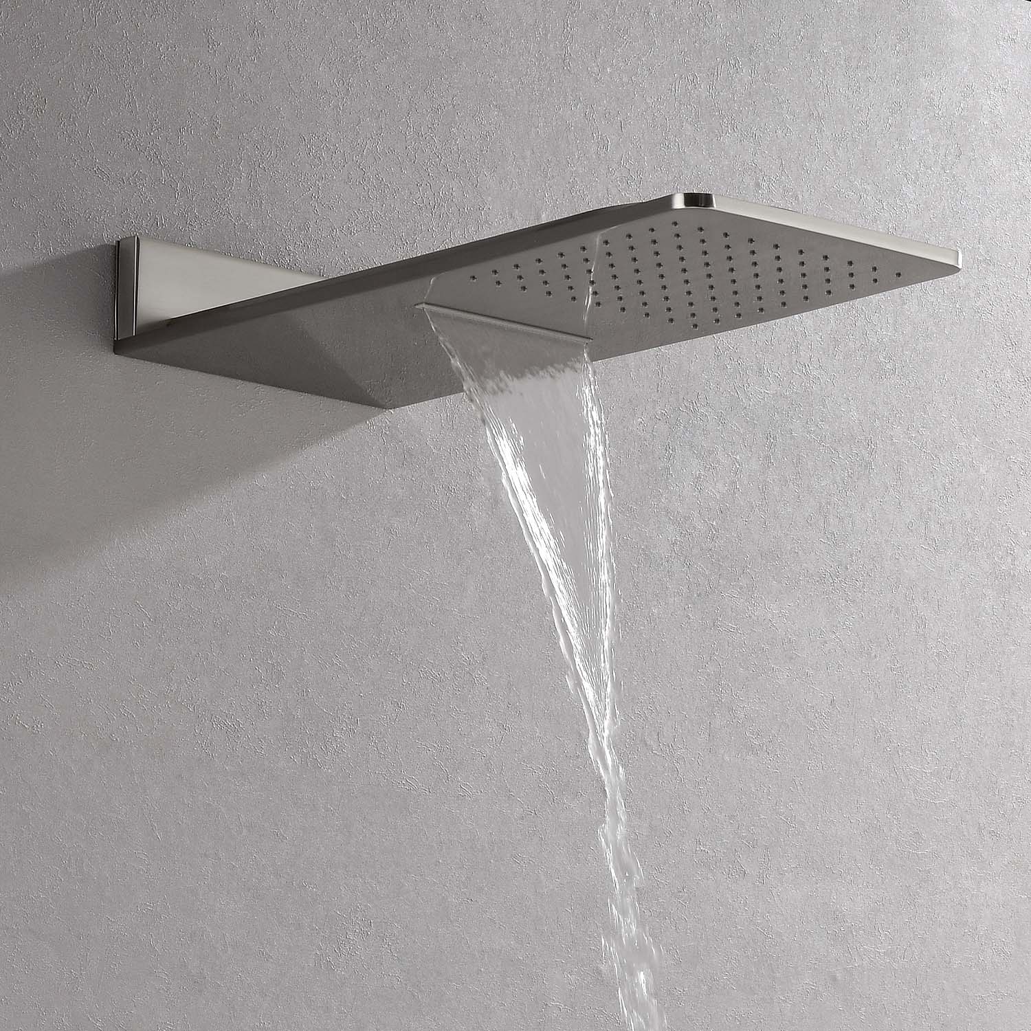 Cascade 3-Body Spray Rain Shower with Handheld - Brushed Nickel