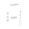 Cascade 3-Body Spray Rain Shower with Handheld - White