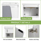 Bathroom Vanity With Sink Color:White Grey