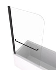 34 x 58 bathtub half glass door with 1/4-inch tempered glass panel | Ace Decor