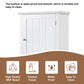 Freestanding Tall Bathroom Storage Cabinet with One Drawers and Adjustable Shelf color:white