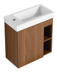 20 inch modern bathroom vanity small with integrated resin sink and compact wall-mounted design | Ace Decor