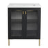 28" freestanding bathroom vanity with sink front view | Ace Decor