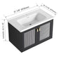 28" Wall-Mounted Bathroom Vanity with Sink - Ideal for Small Spaces size: 32 X 19 | installation: Wall-mounted