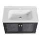 28" Wall-Mounted Bathroom Vanity with Sink - Ideal for Small Spaces size: 40 X 19 | installation: Wall-mounted