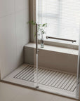 Single Sliding Shower Door Frameless Stainless Steel color:Silver