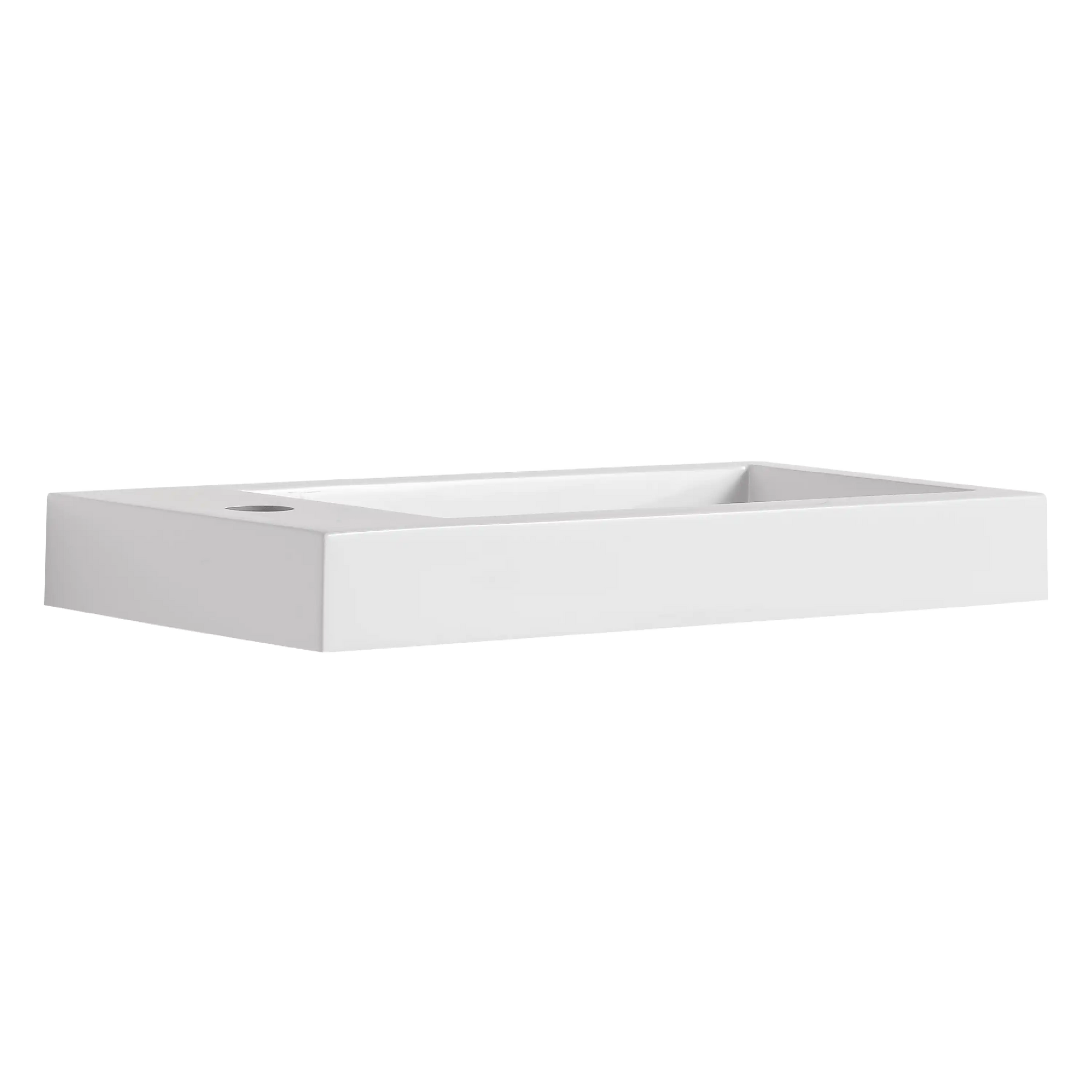 20 inch bathroom vanity with sink integrated white resin basin detail | Ace Decor