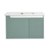 Front view of mint green 36 bathroom vanity sink | Ace Decor