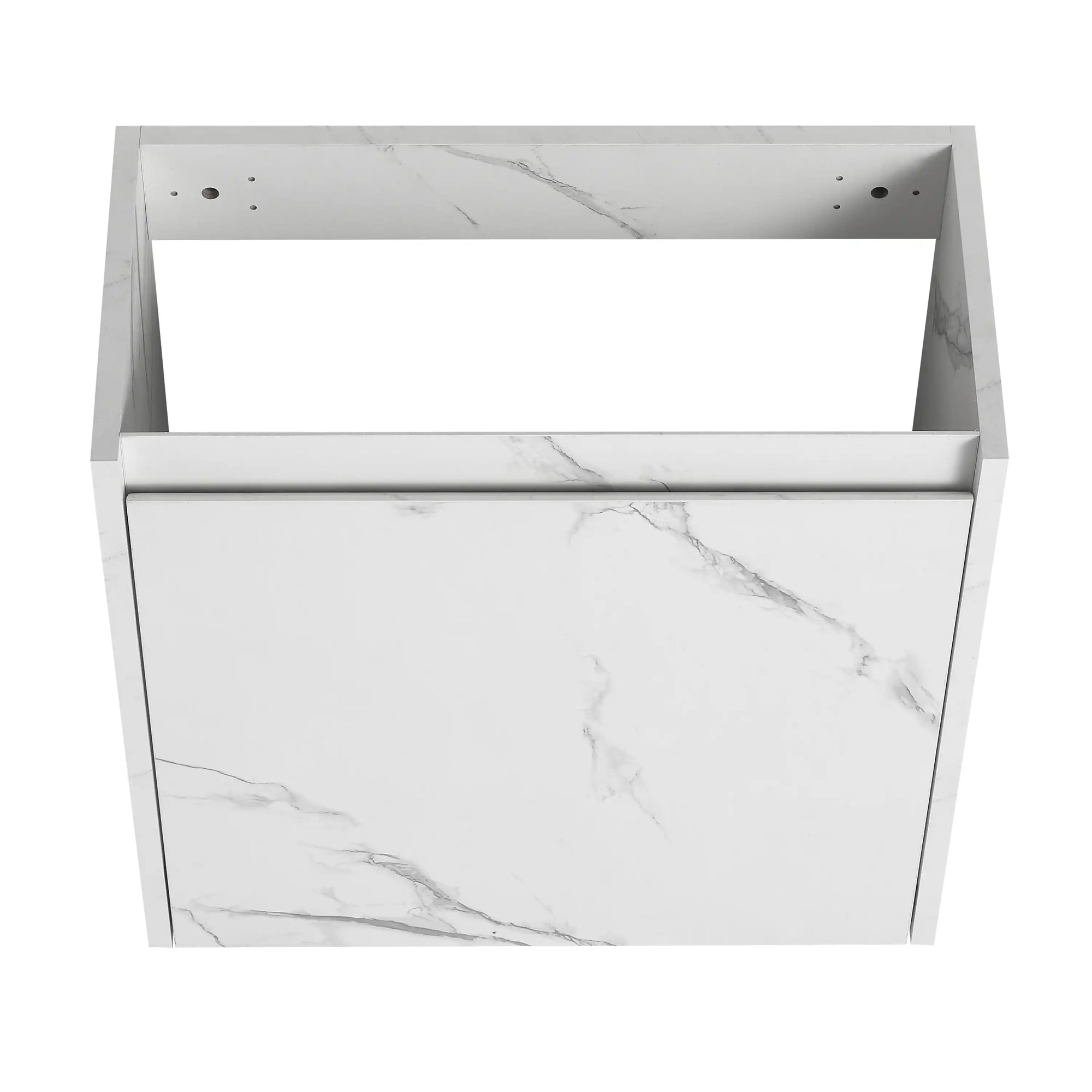 20 inch bathroom vanity with sink top frame and cabinet structure view | Ace Decor