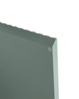 Protective bumper detail on mint green 36 bathroom vanity sink door | Ace Decor