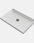 Rectangle Shower Base Pan 4-wall Alcove color:White