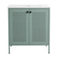 30-Inch Freestanding Bathroom Vanity with Ceramic Sink – Modern & Stylish color: Mint Green