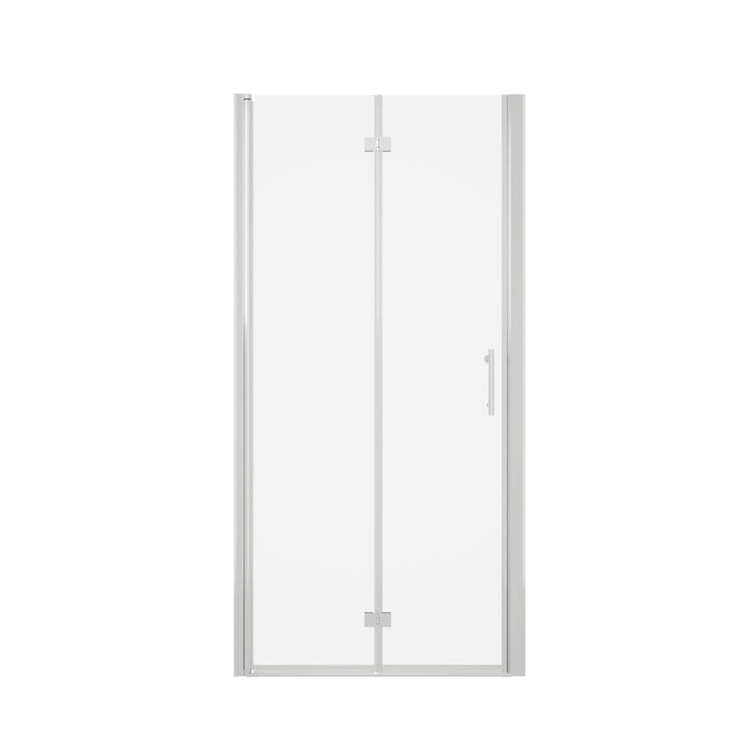 AeroFold Series 30" W x 72" H Chrome Frameless Bi-Fold Shower Door
