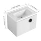 24" Bathroom Vanity with Sink - Compact Design with Soft Close Door for Small Spaces color: White | size: 28 X 19