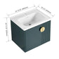 24" Bathroom Vanity with Sink - Compact Design with Soft Close Door for Small Spaces color: Green | size: 24 X 19