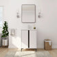 24" Freestanding Bathroom Vanity with Ceramic Sink - Modern & Compact Design color: White