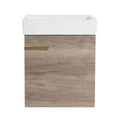 18" Bathroom Vanity with Sink color: Grey