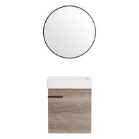 18" Bathroom Vanity with Sink color: Grey