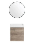 18" Bathroom Vanity with Sink color: Grey