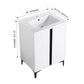 24" Freestanding Bathroom Vanity with Ceramic Sink - Modern & Compact Design color: White