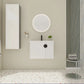 24" Bathroom Vanity with Sink - Compact Design with Soft Close Door for Small Spaces color: White | size: 28 X 19