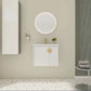 24" Bathroom Vanity with Sink - Compact Design with Soft Close Door for Small Spaces color: White | size: 24 X 19