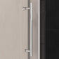 Gorgeous Single Sliding Frameless Shower Door With 3/8 Inch Clear Glass color:chrome