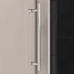 Gorgeous Single Sliding Frameless Tub Shower Door With 3/8 Inch Clear Glass color:chrome