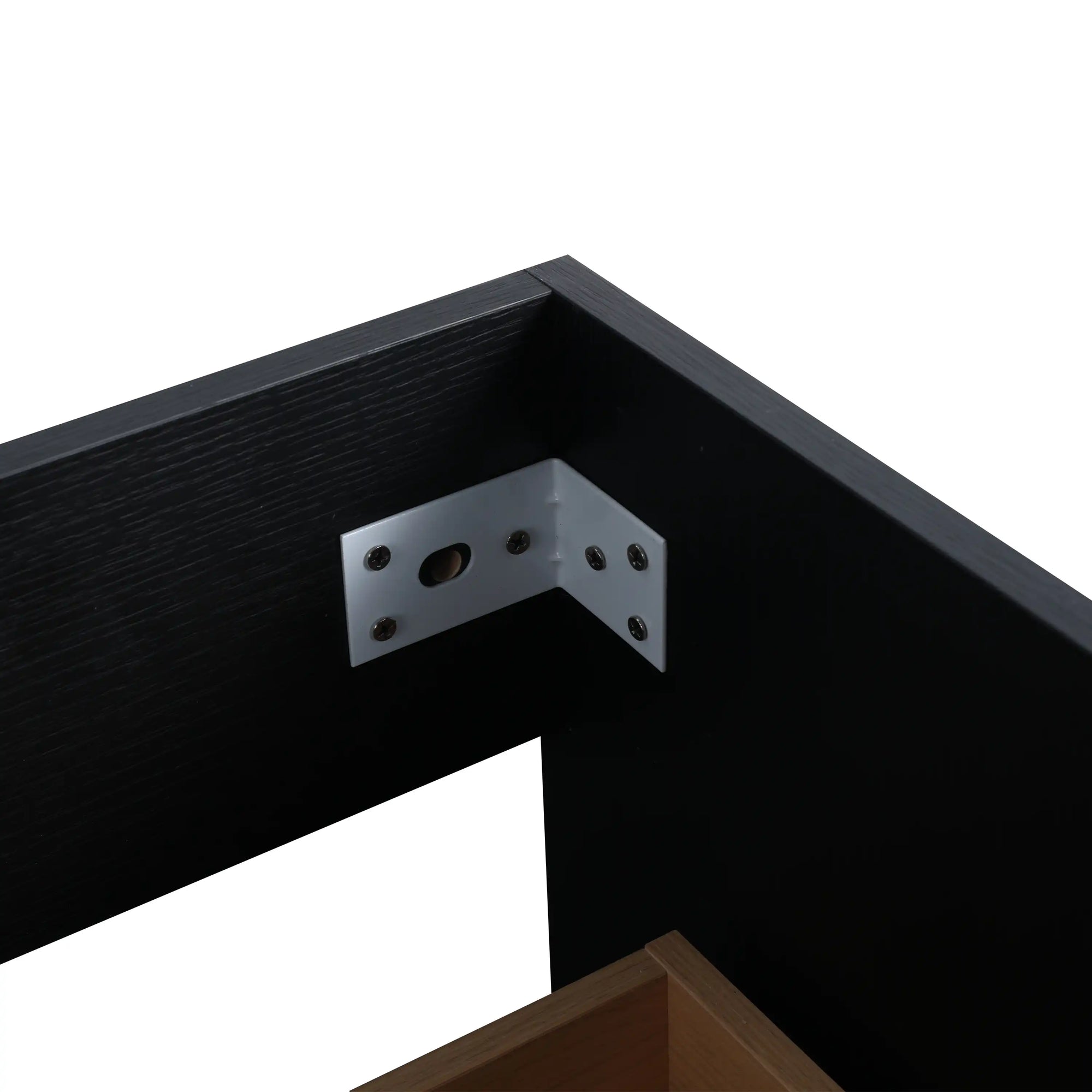 30" brown bathroom vanities reinforced corner bracket construction | Ace Decor